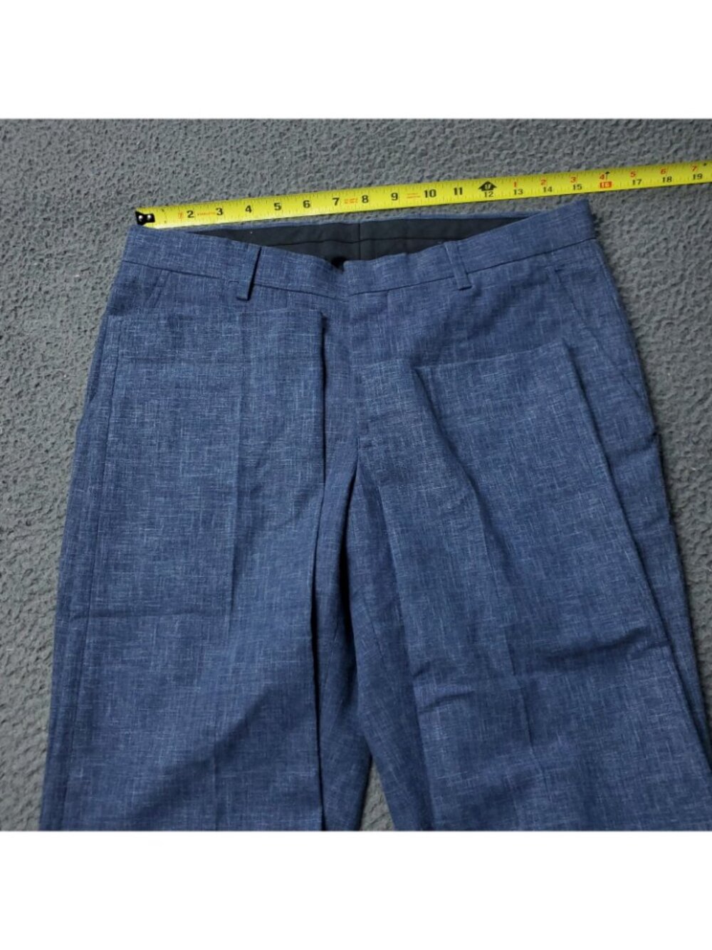 TOPMAN Dress Pants Mens 30 Reg 30x31 Blue Polyester Casual Adult Slacks Trousers
